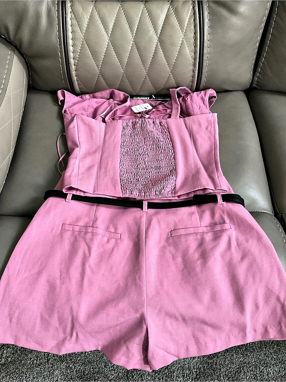 Fashion Nova Two-Piece Pink Skort Set Size XS NWT